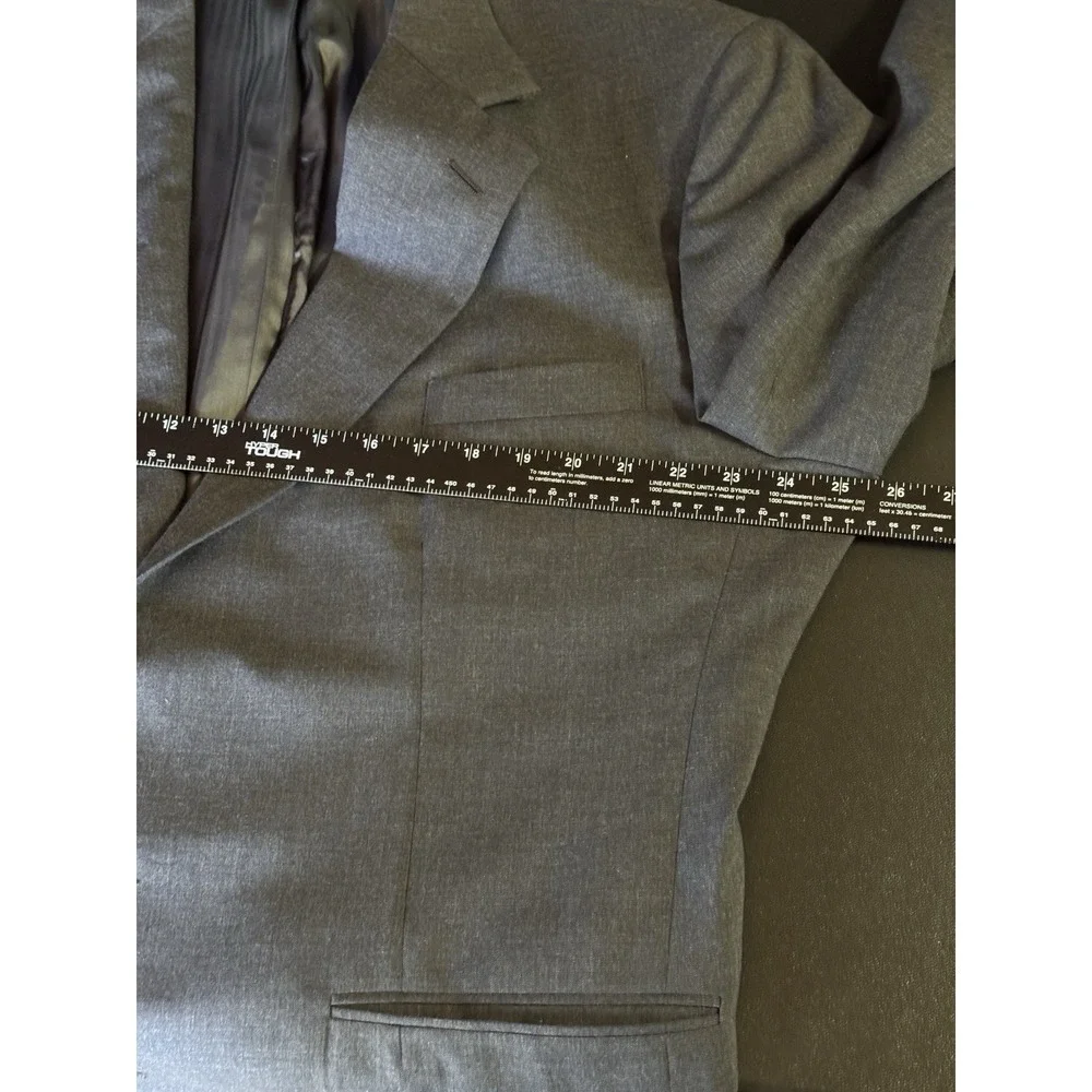 Corbin Ltd Gray‎ 2 Piece Suit Mens Blazer Pants USA Made Union Wool 42R